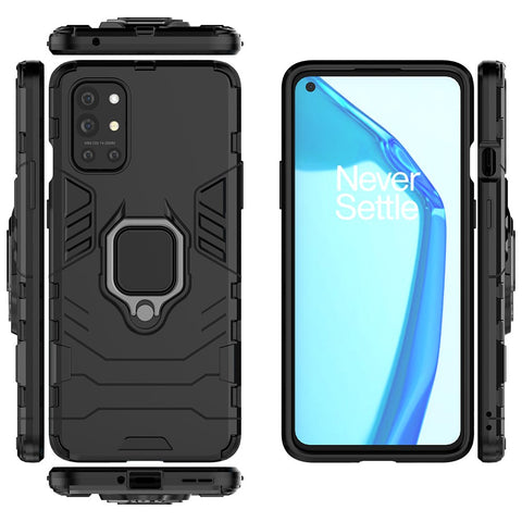 Ring Holder Kickstand 2-in-1 PC TPU Cool Guard Hybrid Cover Well-Protected Case for OnePlus 9R