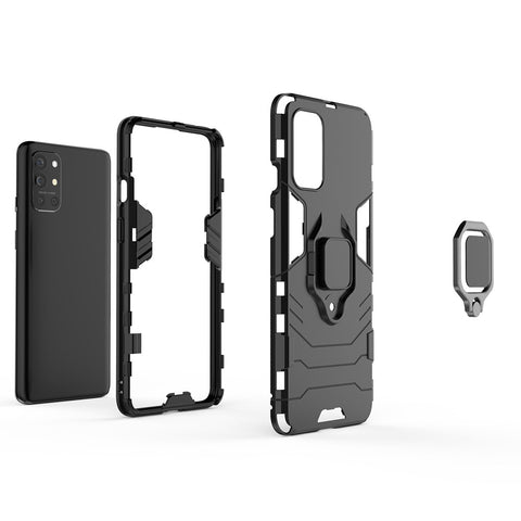 Ring Holder Kickstand 2-in-1 PC TPU Cool Guard Hybrid Cover Well-Protected Case for OnePlus 9R