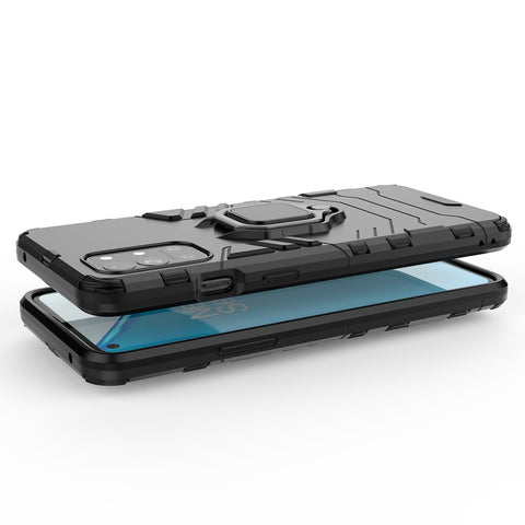 Ring Holder Kickstand 2-in-1 PC TPU Cool Guard Hybrid Cover Well-Protected Case for OnePlus 9R