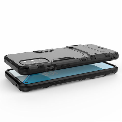 2 in 1 Design Protective PC + TPU Hybrid Phone Cover Case with Kickstand for OnePlus 9R