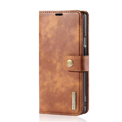 DG.MING Detachable 2-in-1 Wallet Cover for OnePlus 9 Pro, Split Leather Inner TPU Flip Stand Protective Case
