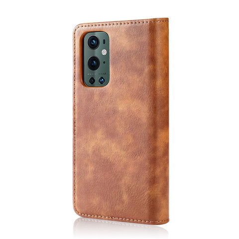 DG.MING Detachable 2-in-1 Wallet Cover for OnePlus 9 Pro, Split Leather Inner TPU Flip Stand Protective Case