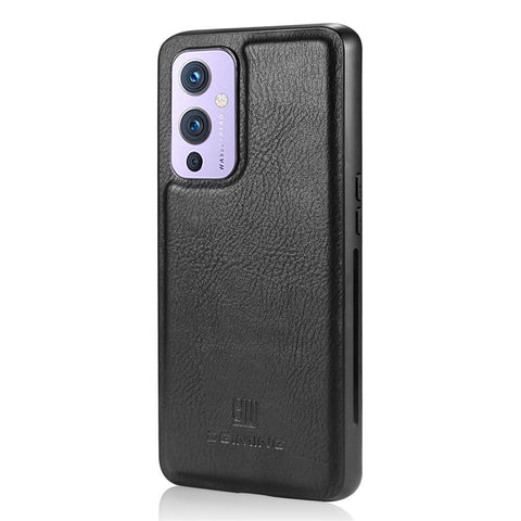 DG.MING For OnePlus 9 (EU / US Version) Protective Phone Case Detachable 2 in 1 Leather Shockproof Shell Flip Cover with Wallet