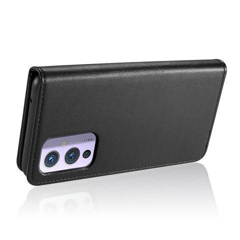 DG.MING For OnePlus 9 (EU / US Version) Protective Phone Case Detachable 2 in 1 Leather Shockproof Shell Flip Cover with Wallet