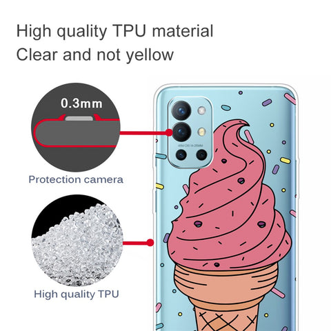 IMD Workmanship Pattern Printing TPU Shell Case for OnePlus 9R