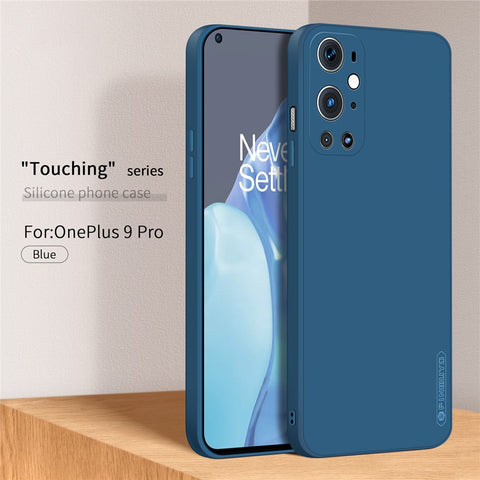 PINWUYO Soft Silicone Protective Mobile Phone Back Case Cover for OnePlus 9 Pro