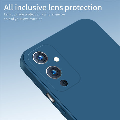 PINWUYO Soft Silicone Protective Mobile Phone Back Case Cover for OnePlus 9 (EU / US Version)