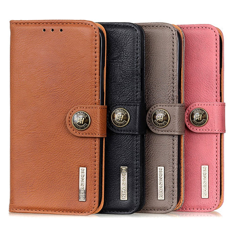 KHAZNEH Magnetic Clasp PU Leather Phone Shell Case Protector with Wallet Stand for OnePlus Nord CE 5G