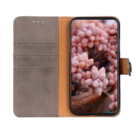 KHAZNEH Magnetic Clasp PU Leather Phone Shell Case Protector with Wallet Stand for OnePlus Nord CE 5G