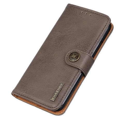KHAZNEH Magnetic Clasp PU Leather Phone Shell Case Protector with Wallet Stand for OnePlus Nord CE 5G