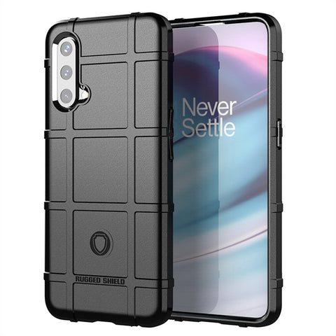 Rugged Square Grid Texture Breaking-proof TPU Protective Cover Shell for OnePlus Nord CE 5G