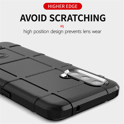 Rugged Square Grid Texture Breaking-proof TPU Protective Cover Shell for OnePlus Nord CE 5G