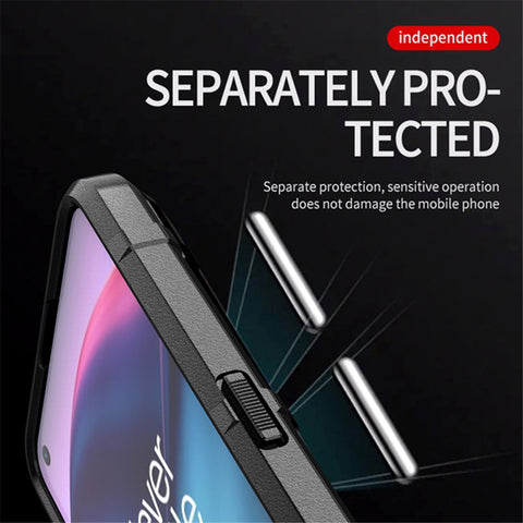 Rugged Square Grid Texture Breaking-proof TPU Protective Cover Shell for OnePlus Nord CE 5G