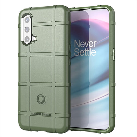Rugged Square Grid Texture Breaking-proof TPU Protective Cover Shell for OnePlus Nord CE 5G