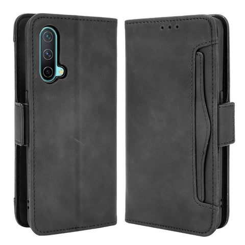 Magnetic Full Body Protection Shockproof Flip Leather Wallet Stand Protective Case with Multiple Card Slots for OnePlus Nord CE 5G
