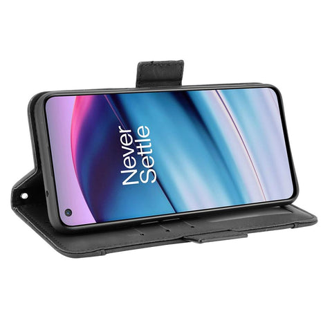 Magnetic Full Body Protection Shockproof Flip Leather Wallet Stand Protective Case with Multiple Card Slots for OnePlus Nord CE 5G