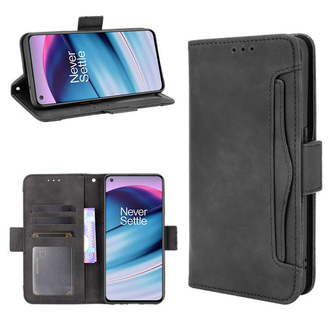 Magnetic Full Body Protection Shockproof Flip Leather Wallet Stand Protective Case with Multiple Card Slots for OnePlus Nord CE 5G