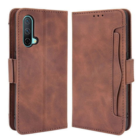 Magnetic Full Body Protection Shockproof Flip Leather Wallet Stand Protective Case with Multiple Card Slots for OnePlus Nord CE 5G