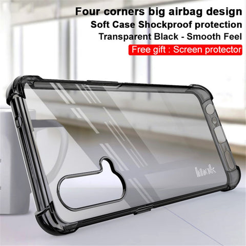 IMAK Flexible TPU Case Cover with Screen Protector for OnePlus Nord CE 5G