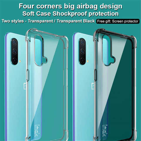 IMAK Flexible TPU Case Cover with Screen Protector for OnePlus Nord CE 5G