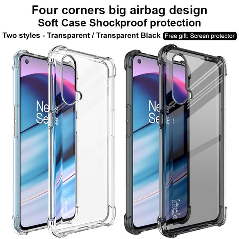 IMAK Flexible TPU Case Cover with Screen Protector for OnePlus Nord CE 5G