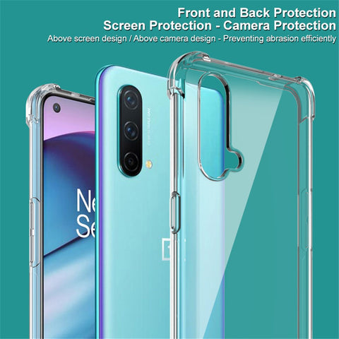 IMAK Flexible TPU Case Cover with Screen Protector for OnePlus Nord CE 5G