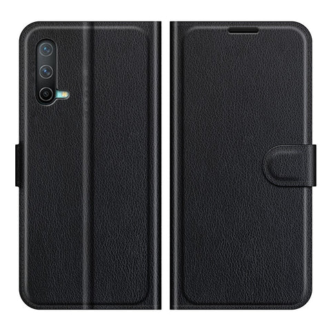 Litchi Skin Leather Wallet Protective Case Mobile Phone Cover with Stand for OnePlus Nord CE 5G