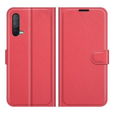 Litchi Skin Leather Wallet Protective Case Mobile Phone Cover with Stand for OnePlus Nord CE 5G
