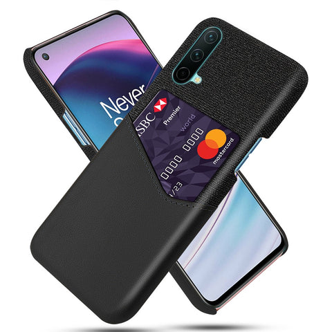 KSQ Cloth Texture Card Slot Design Hybrid Phone Case Protector for OnePlus Nord CE 5G