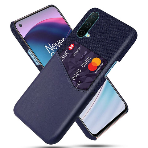 KSQ Cloth Texture Card Slot Design Hybrid Phone Case Protector for OnePlus Nord CE 5G