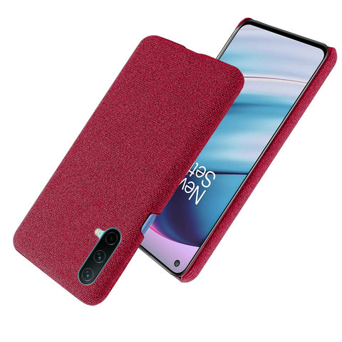 KSQ Cloth Coated Hard Plastic Phone Case Cover for OnePlus Nord CE 5G
