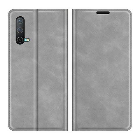 Skin-touch Auto-absorbed Wallet Leather Case with Stand for OnePlus Nord CE 5G