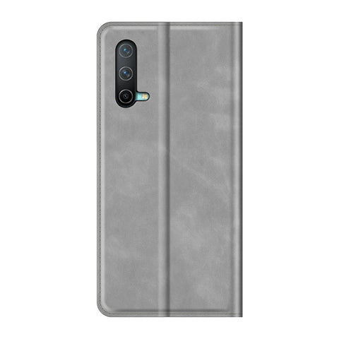 Skin-touch Auto-absorbed Wallet Leather Case with Stand for OnePlus Nord CE 5G