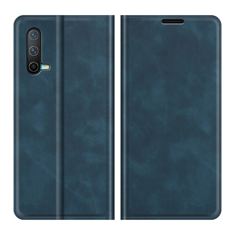 Skin-touch Auto-absorbed Wallet Leather Case with Stand for OnePlus Nord CE 5G