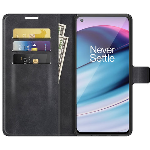 Magnetic Square Clasp Wallet Stand Leather Case Protector for OnePlus Nord CE 5G