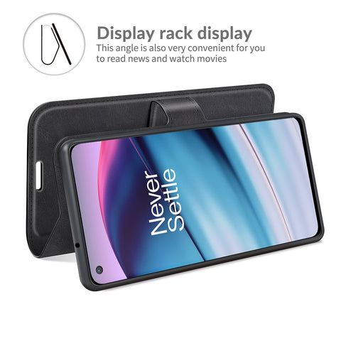 Magnetic Square Clasp Wallet Stand Leather Case Protector for OnePlus Nord CE 5G