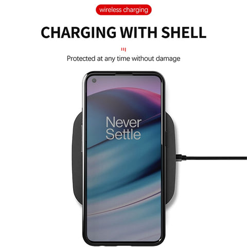 Thunder Series Twill Texture Thickened TPU Protective Cover Case for OnePlus Nord CE 5G