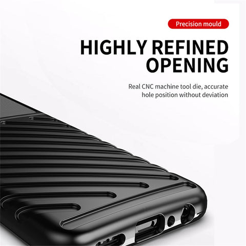 Thunder Series Twill Texture Thickened TPU Protective Cover Case for OnePlus Nord CE 5G