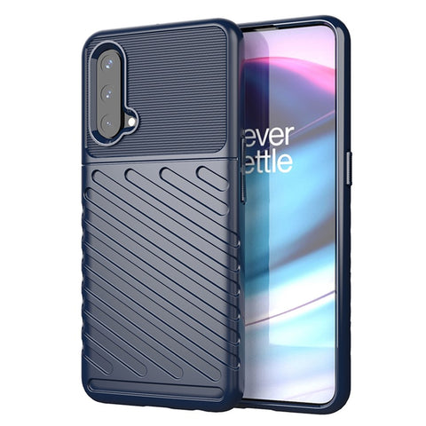 Thunder Series Twill Texture Thickened TPU Protective Cover Case for OnePlus Nord CE 5G