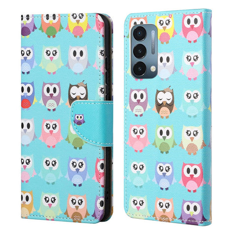 Cross Texture Painting Pattern Horizontal Flip Shockproof Protection Leather Case for OnePlus Nord N200 5G/OPPO A93 5G
