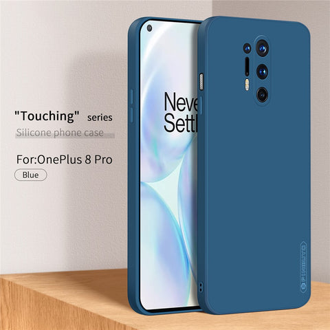 PINWUYO Precise Cutouts Soft Silicone Shockproof Protective Back Cover for OnePlus 8 Pro