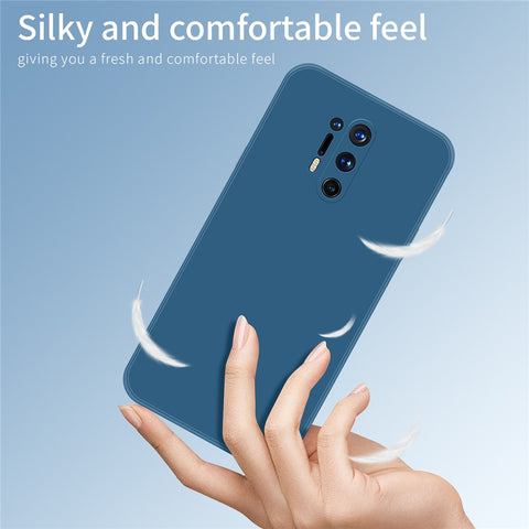 PINWUYO Precise Cutouts Soft Silicone Shockproof Protective Back Cover for OnePlus 8 Pro