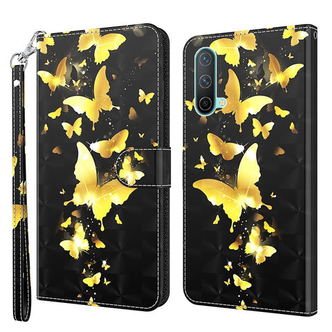 Pattern Printing Wallet Leather Case Cover for OnePlus Nord CE 5G