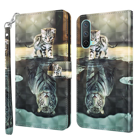 Pattern Printing Wallet Leather Case Cover for OnePlus Nord CE 5G