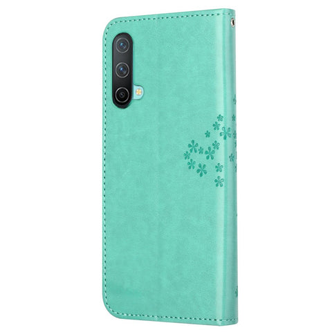 Owl Tree Pattern Imprint Wallet Stand Design PU Leather Protective Phone Shell Case for OnePlus Nord CE 5G