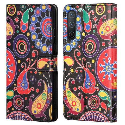 Pattern Printing Wallet Design Leather Stand Case Shell for OnePlus Nord CE 5G