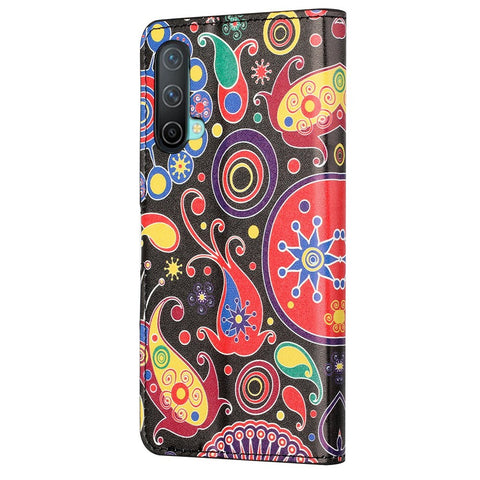 Pattern Printing Wallet Design Leather Stand Case Shell for OnePlus Nord CE 5G