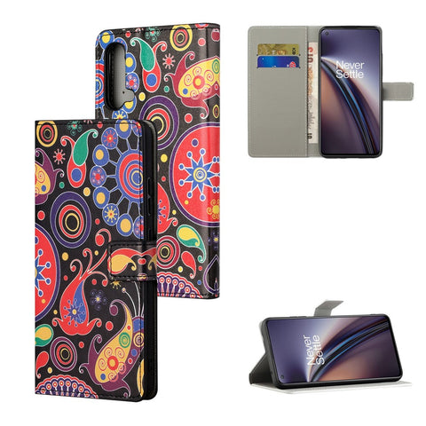 Pattern Printing Wallet Design Leather Stand Case Shell for OnePlus Nord CE 5G
