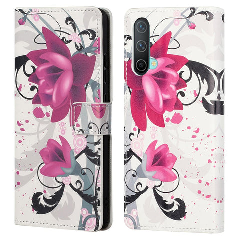 Pattern Printing Wallet Design Leather Stand Case Shell for OnePlus Nord CE 5G