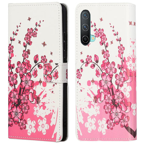 Pattern Printing Wallet Design Leather Stand Case Shell for OnePlus Nord CE 5G